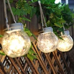 Glass Home Yard Garden Wireless Rechargeable Mason Jar Lids Light Garden Lights Led Solar Powered Outdoor Lighting