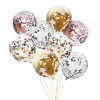 Glitter Clear Transparent Confetti Latex Balloons