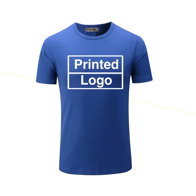 Good quality round neck short sleeve 100% cotton custom screen printed t-shirts printing