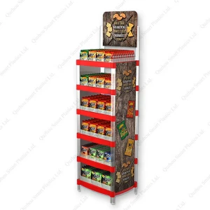Grocery Store Milk Bottle Display Shelf POP Promotional Free Standing Honey Jar Display Stand Rack