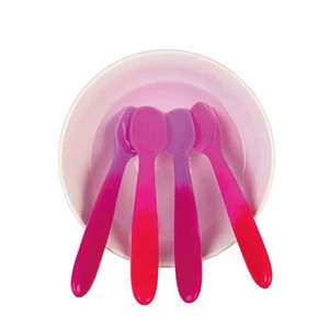 Gum-Friendly Bpa Free Silicone Soft Babies Feeding And Toddlers Training Spoon