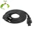 Import H05rr F H05vv 3g1.0mm2 Ac Pigtails Cords Extension Socket Plug 3-prong Eu Power Cord 3 Pin Blunt Cut from China