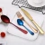 Import H121 Colourful Portable Teaspoon Gold Cutlery Western Tableware Set Stainless Steel Fork Knife Spoon Flatware Sets from China
