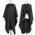 Import Hair Cutting Cape Salon Barbershop Adult Household Black Cape with Button from China