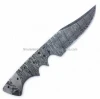 HAND FORGED DAMASCUS STEEL BLANK BLADE KNIFE FIXED BLADE KNIFE DAMASCUS KNIFE B-01