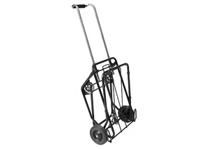 Hand Truck 2 Wheel Dolly and 4 Wheel trolley cart/Metal Luggage cart/Portable Folding 4-Wheel Solid Construction Utility Cart