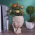 Import Handmade Ceramic Face Vases Planters Flower Pot from China