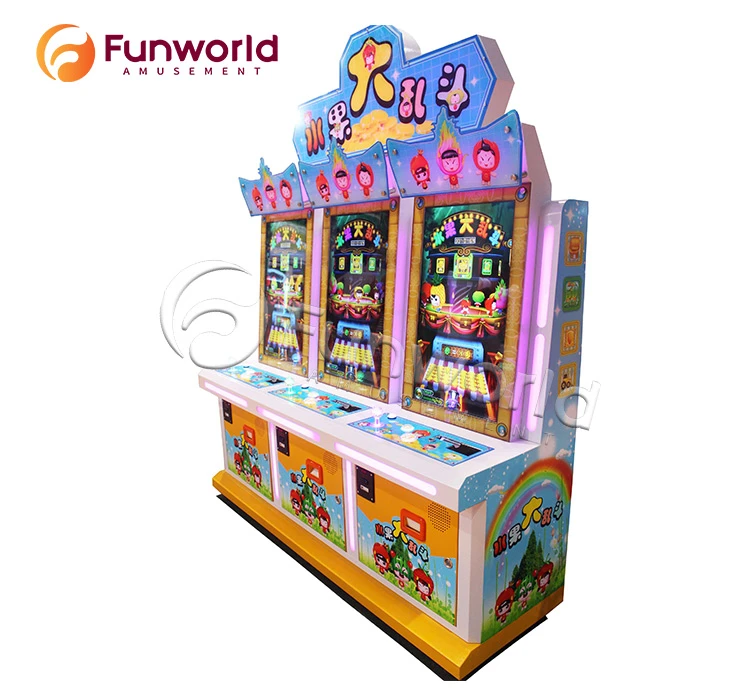Happy Fruit Go Go Go Coin Pusher Game Machine Coin Operated Coin Pusher