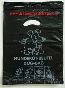 HDPE/LDPE Top-Blocked printed biodegradable dog poop bag / pet poop bag