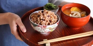 Healthy Soybean Blended Soft Springy Tasty Steamed Sushi Rice