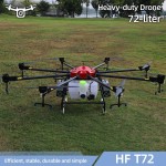 Heavy Duty Durable 72kg Payload Seed Spreader Agricultural Fertilizer Application Drone for Night Flight