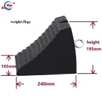 heavy duty portable rubber wheel chock for truck trailer bumper cale de roue