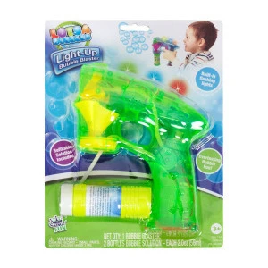 Hedstrom lotsa bubbles light up bubble blaster fan toy gun kids box