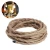 Import Hemp Rope Electrical Wire 18 AWG*2 Core Vintage Fabric Lighting Cable Linen Covered Copper Wire for DIY Industrial Pendant Lamp from China