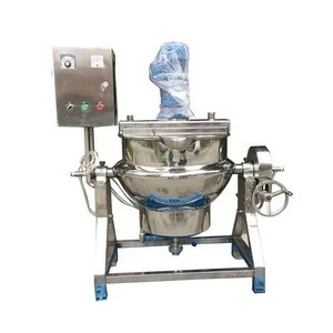 High capacity beans paste cooking machine
