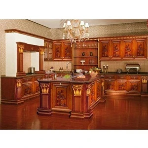 High end china Luxury modular homes kitchen cabinet