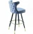Import High-end modern design hotel Gold Metal Iron Legs Bar Stool high Commercial Armrest bar chair for bar from China