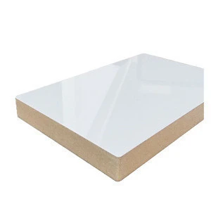 High Gloss White Laminated Melamine Mdf Board For Furniture