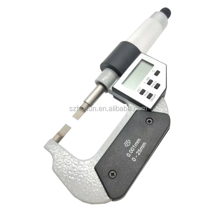 High precision China supplier 0-25mm A model type 0.75  head digital micrometer