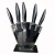 Import High quality 5 pieces stainless steel kitchen knife set from China