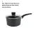 Import High quality 5Ply Forged Aluminium cookware set of pots and pans with non-stick coating with Matt Black color from China