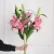 Import High quality artificial lily PU touch 3 flower heads for home wedding decoration from China