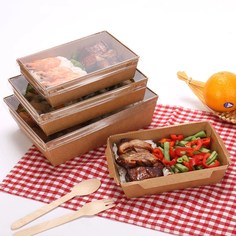 High Quality Biodegradable Takeaway Food Packaging Paper Boxes Customized
