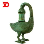 High quality chinese  antique arts and craft bronze ware oil lamp