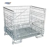 High Quality Heavy-Duty Steel Wire Mesh Container Logistics Collapsible Metal Pallets Stackable Storage Cargo Storage Equipment