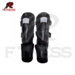 High Quality Leather Shin And Instep Kickboxing MMA, Red MMA Shin Instep In Leather Shin instep