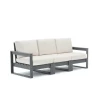 High Quality Leisure Patio Furniture Set Factory Customized Outdoor Plastic Three Seat Sofa HDPE Sofa For Courtyard