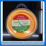 High quality  Low Noise Star Twist 3.0MM 15Meters package Nylon Grass Trimmer line