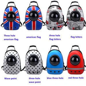 High Quality Outdoor Travel  Shopping Pet Backpack Dog and Cat  Space Capsule Trolley Pet Bag Carrier