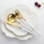 Import high quality stainless steel plated gold silver cutlery for restaurant Knife/Spoon/Fork/Tea spoon set Wedding Cutlery Silver from China