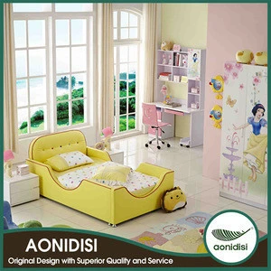High Quality Yellow Cute Small Children Bed DSE0020-1