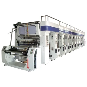 High Speed 8 Color Plastic Film Rotogravure Printing Machine