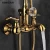 Import Himixer promotional shower mixer classic luxury gold brass faucet shower set from China