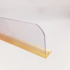 Hiplastics manufacture  custom adhesive data strip clear sign holder for supermarket