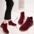 Import HLS095 wholesale college boot high quality fashion round head dress shoe flat shoes china woman boots from China