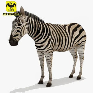 HLT Life size silicone animatronics animal product zebra