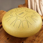 Hluru TS13 drum musical instrument 13note 12-inch Golden handpan C tone tank drum steel tongue drum percussion instrument