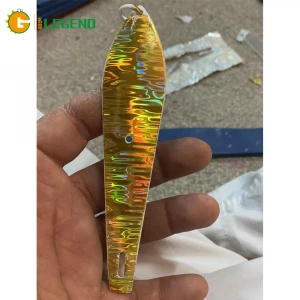Holographic Standard flexo rainbow Hot stamping foil fishing lure bait spoon foil Sliver Gold