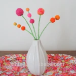 Home Decor Decorating Floral Arrangement Wool Felt Pom