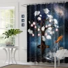 Home goods bathroom products fantastic 72x72 short waterproof elegant printed shower curtain