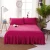Import Home Textile Wholesale Bed Runner Sets Cotton Rose Red Image Colors  Bed Skirt from China