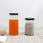 Honey jar pickles packaging glass bottles for jam jars