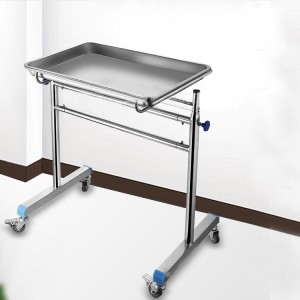 Hospital Lad Furniture Medical Trolley SS mayo table in operating room