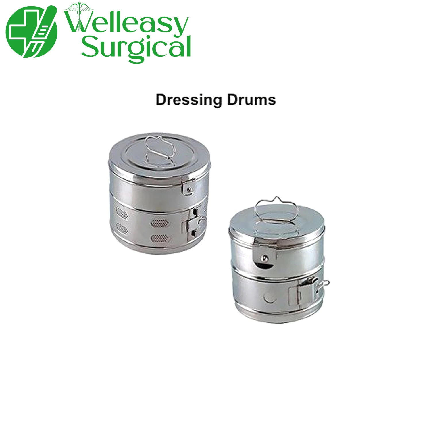 Hospital Medical Use Dressing Drum 6 x 4 inches Surgical Medical Instruments WE-H-0022