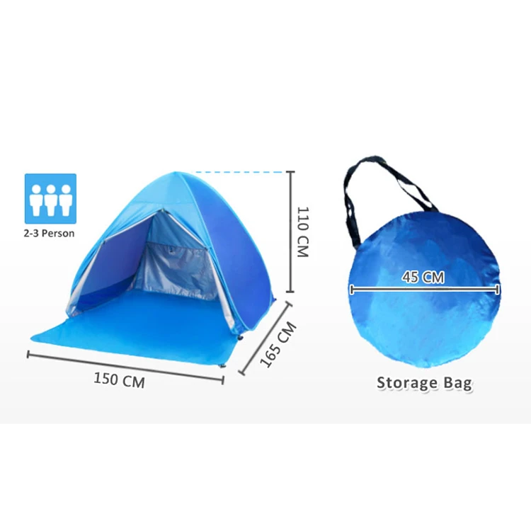 Hot Beach Tent Outdoor Sun Shelter tent foldable automatic beach tent for beach