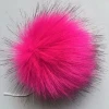 Hot pink 15CM faux fox fur pom pom garment accessories